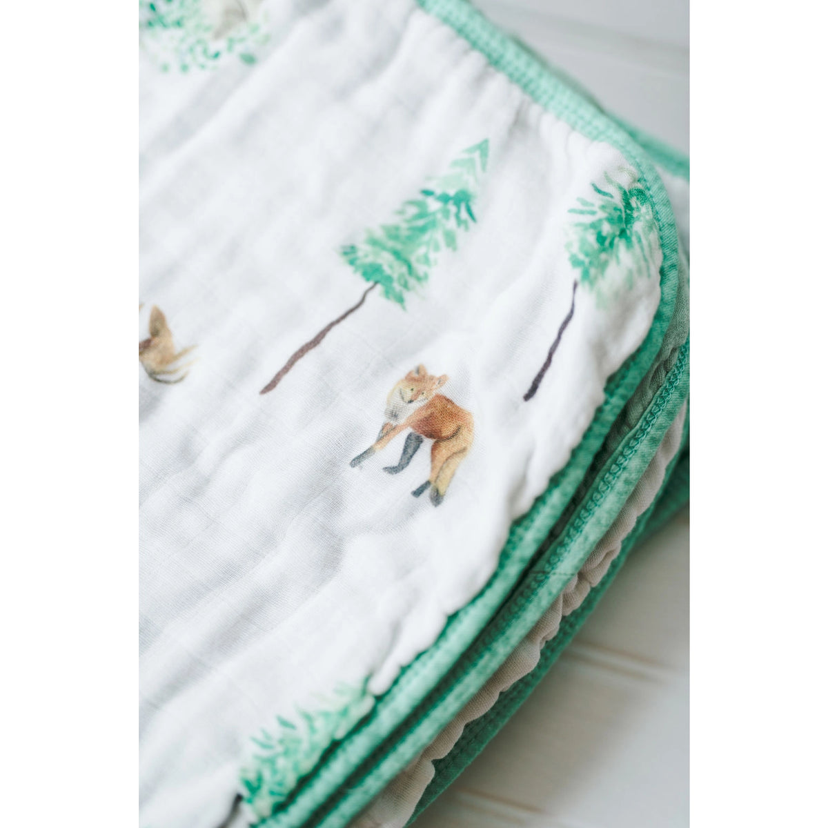 Emmy + Olly Woodland Muslin Quilt