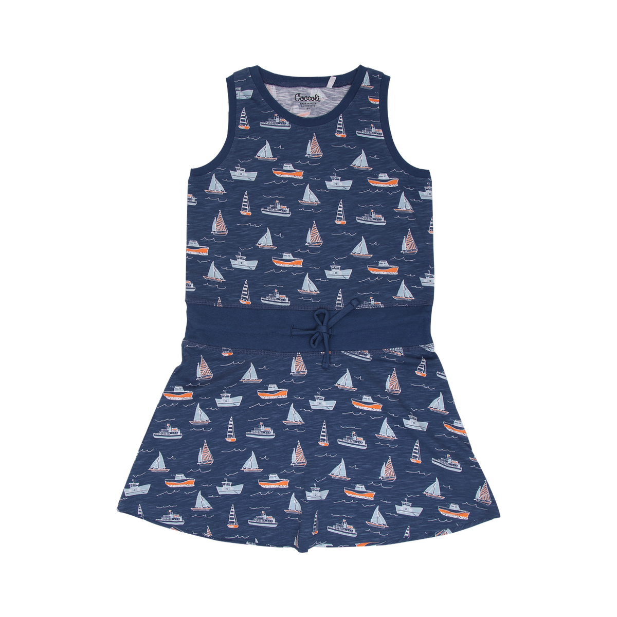 Coccoli Navy Boat Dress