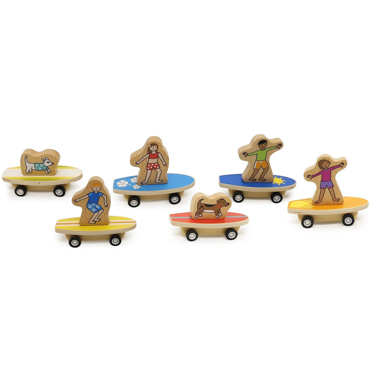 Jack Rabbit Surf's Up Dude Pull Back Racers - Assorted Styles