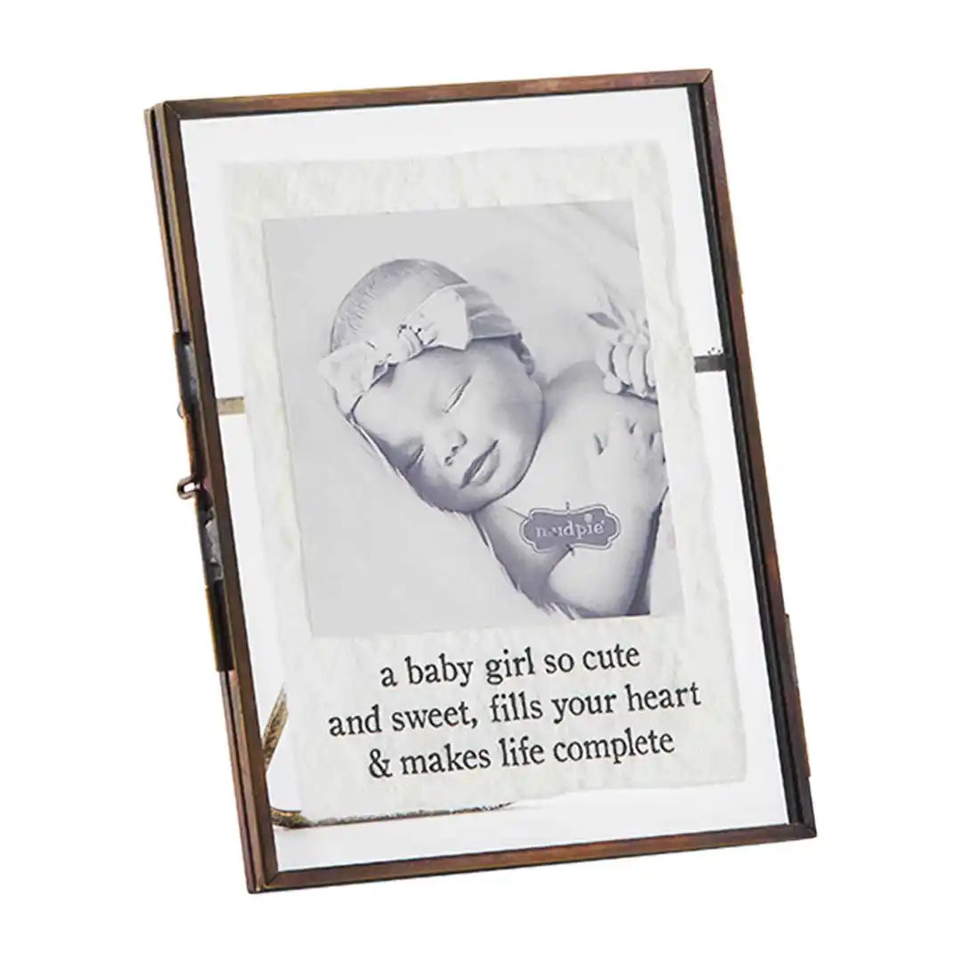 MudPie Baby Girl Metal Frame