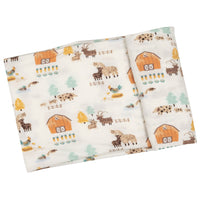 Angel Dear Alpaca Farm Swaddle Blanket