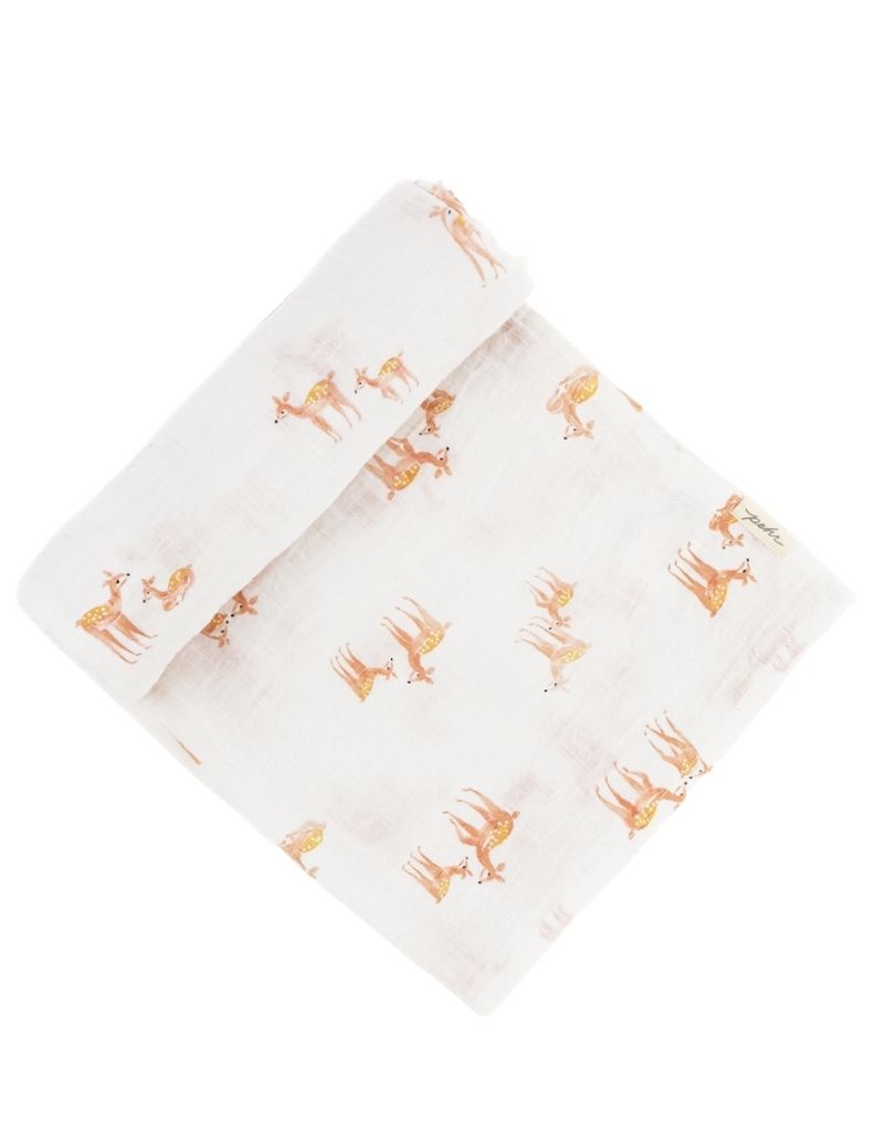 Pehr Follow Me Swaddle- Deer