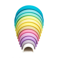 Dena Large Pastel Rainbow Silicone Stacker Toy