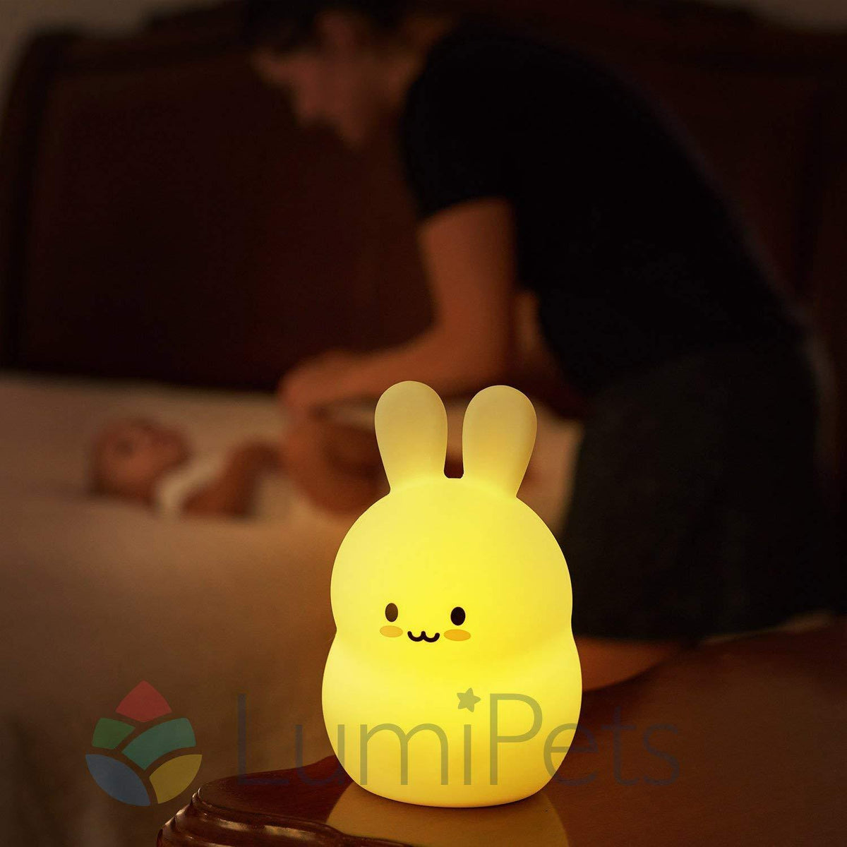 LumiPets LED Nightlight with Remote - Bunny