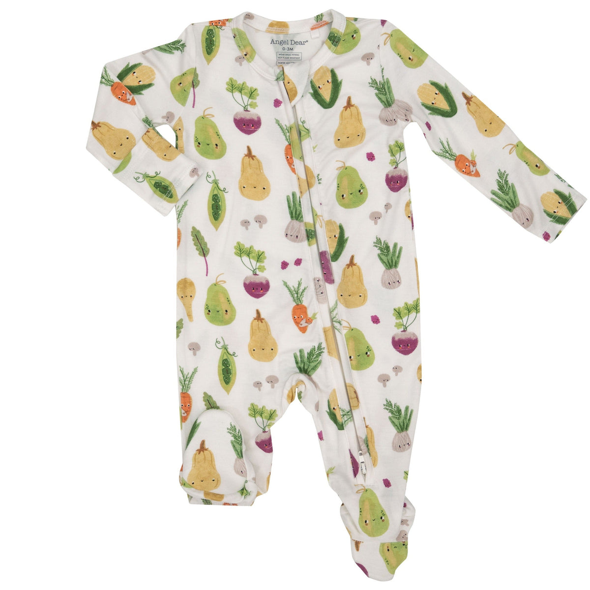 Angel Dear Baby Vegetables 2-Way Zipper Footie