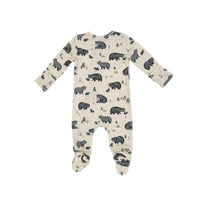 Angel Dear Black Bear 2-Way Zipper Footie