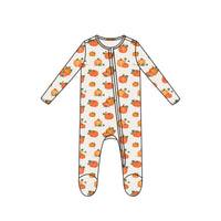 Angel Dear Pumpkin Patch 2-Way Zipper Footie