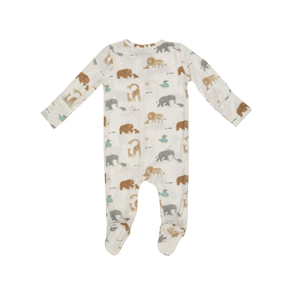 Angel Dear Welcome To The World 2-Way Zipper Footie