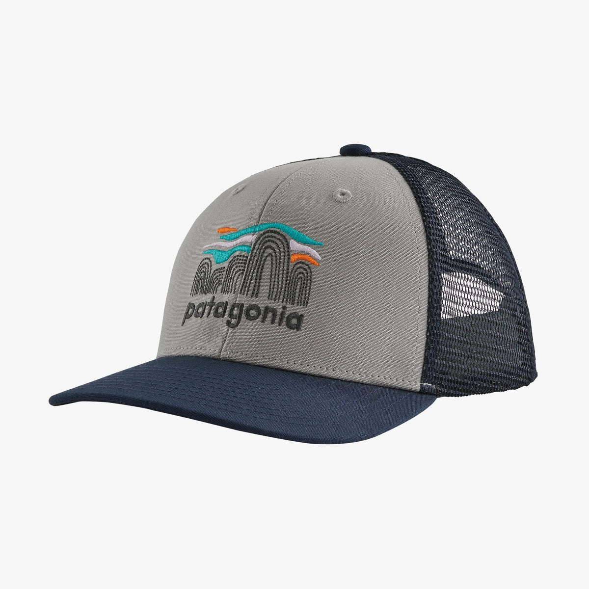 Patagonia Trucker Hat Fitz Roy Boulders: Salt Grey