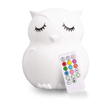 LumiPets LED Nightlight with Remote - Owl