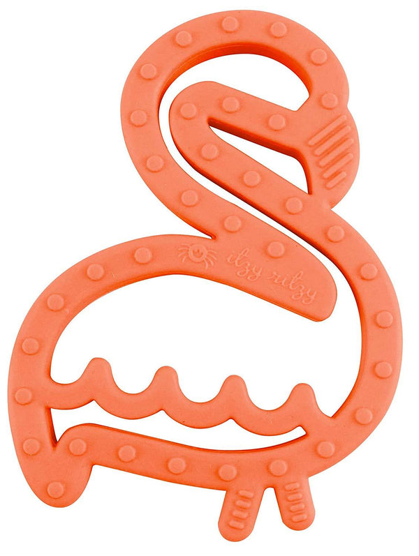 Itzy Ritzy Teething Happens Silicone Teether Flamingo