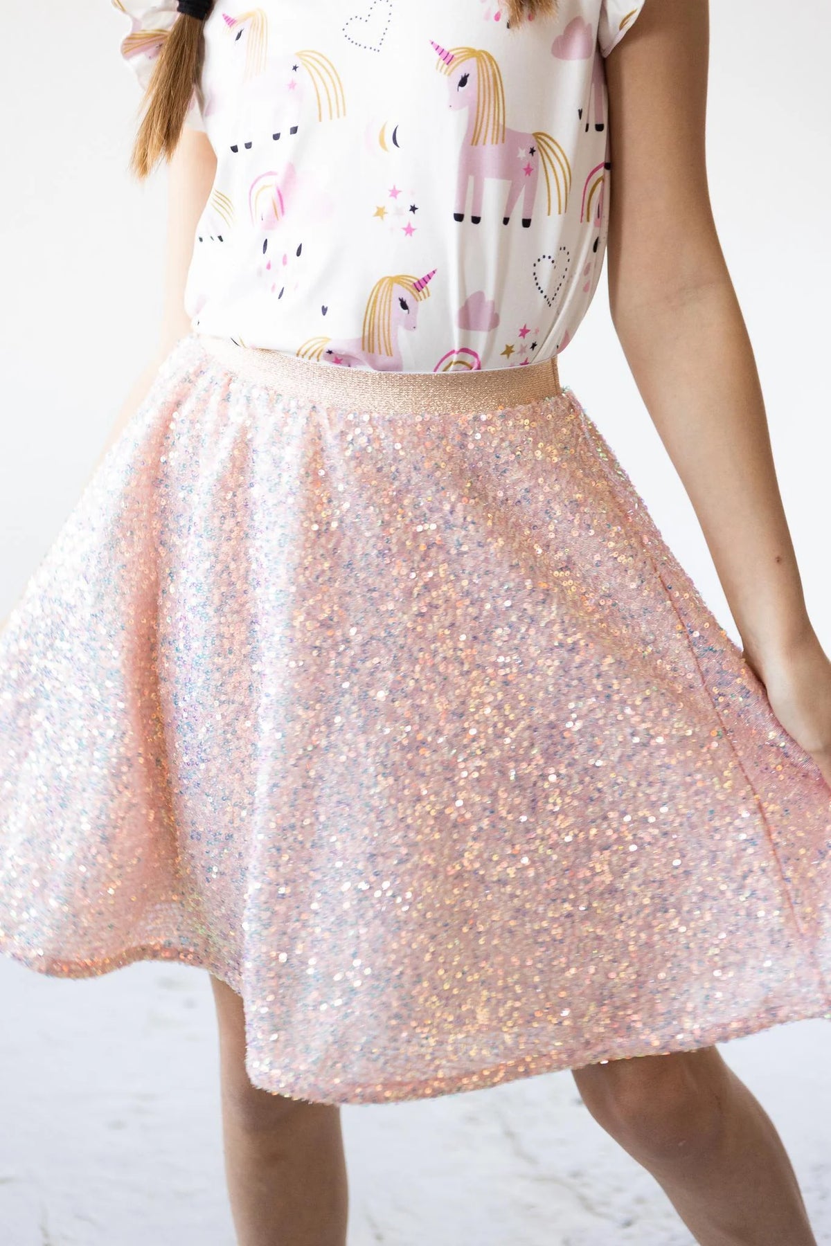 Mila & Rose LAVENDER SEQUIN TWIRL SKIRT