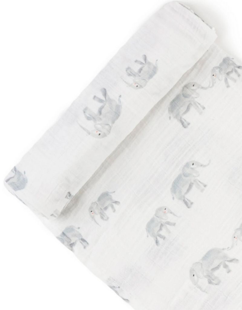 Pehr Follow Me Swaddle- Elephant