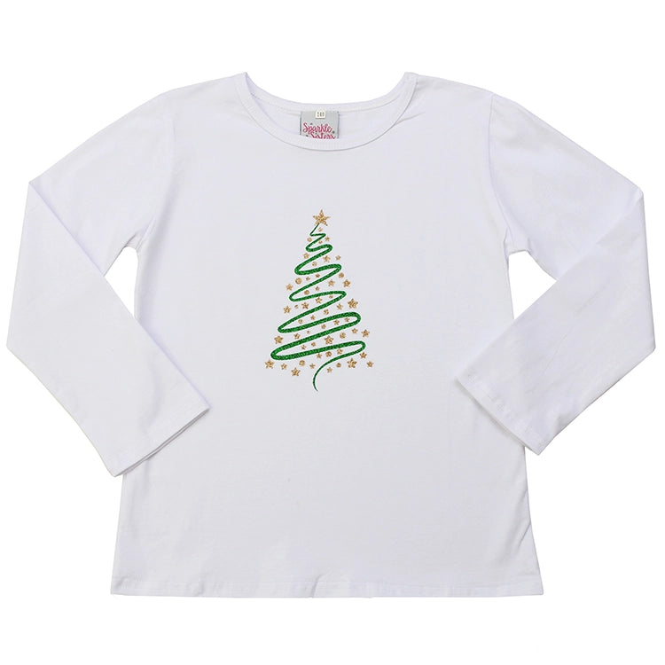 Sparkle Sisters Christmas Tree Long Sleeve Tee