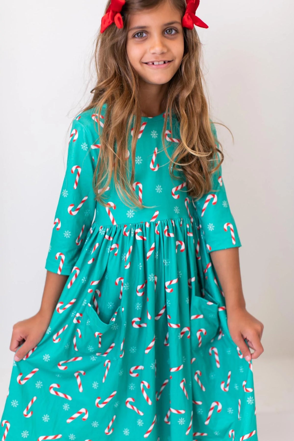 Mila & Rose Twirl Dress - Christmas Candy