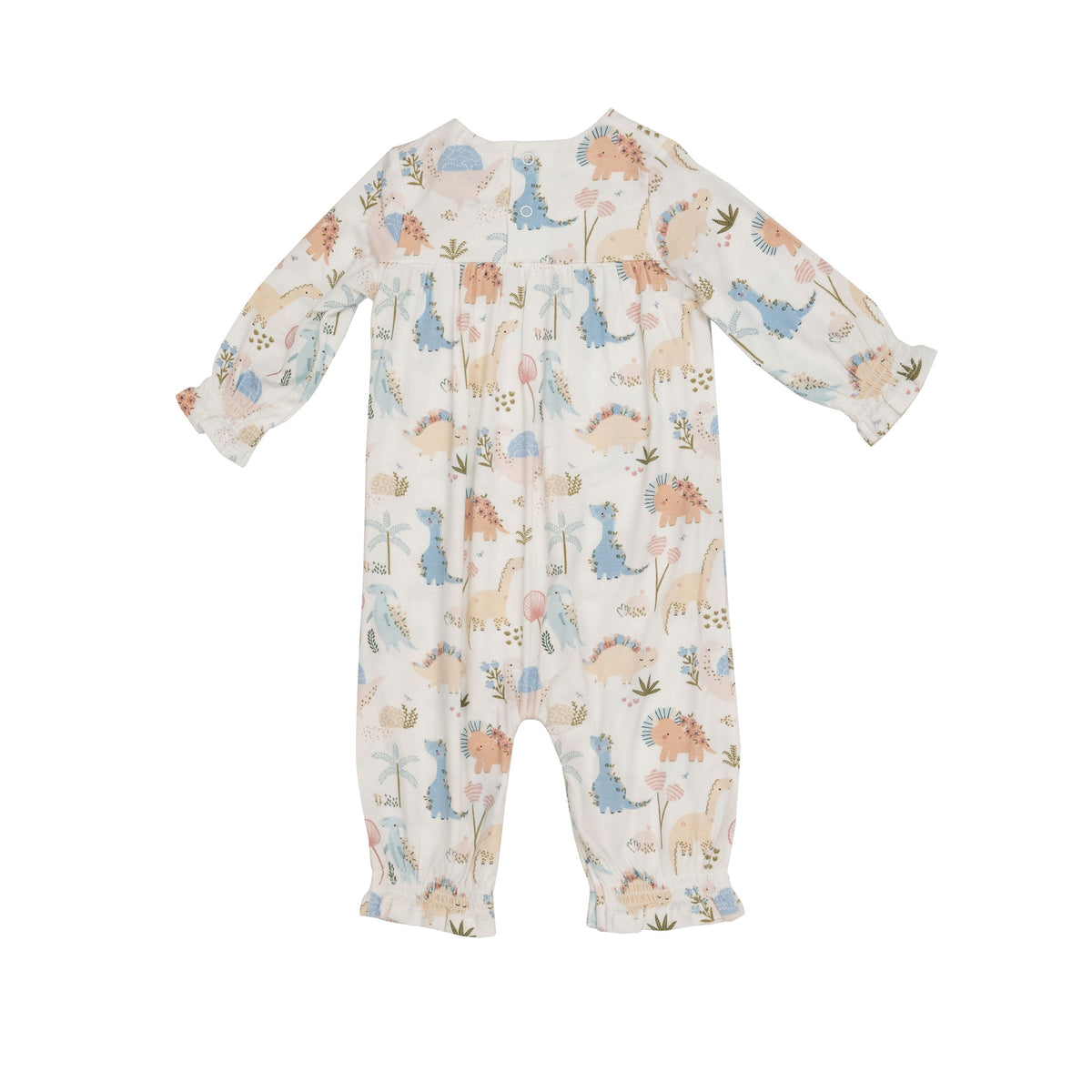 Angel Dear Soft Dinos Smocked Romper