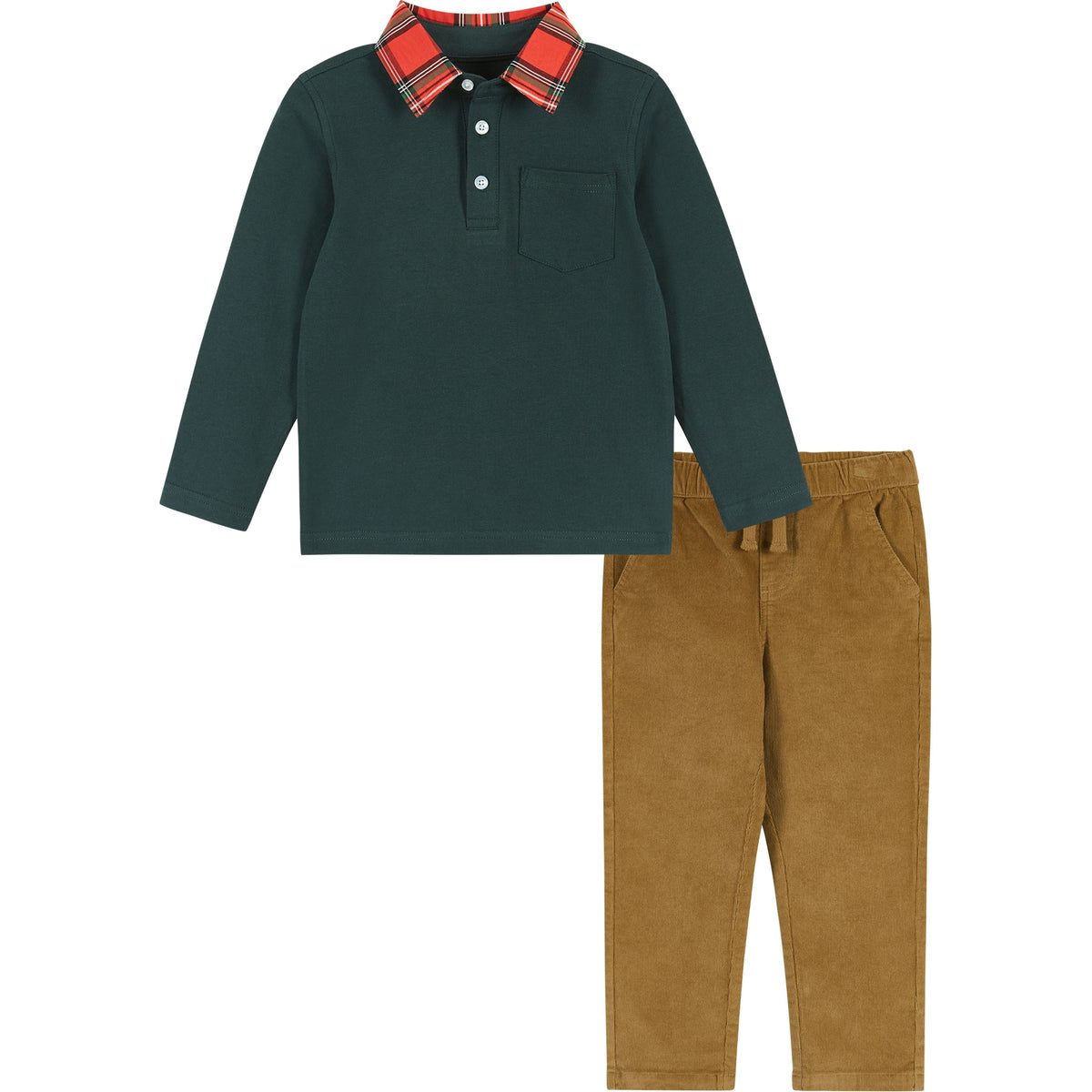 Andy & Evan Hunter Holiday Polo Set