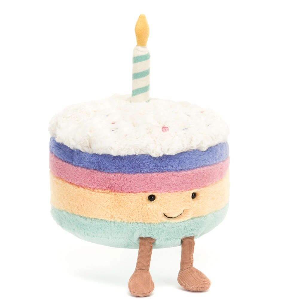 Jellycat Amuseable Rainbow Birthday Cake Medium