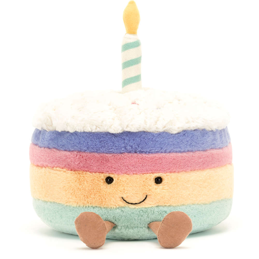 Jellycat Amuseable Rainbow Birthday Cake Medium