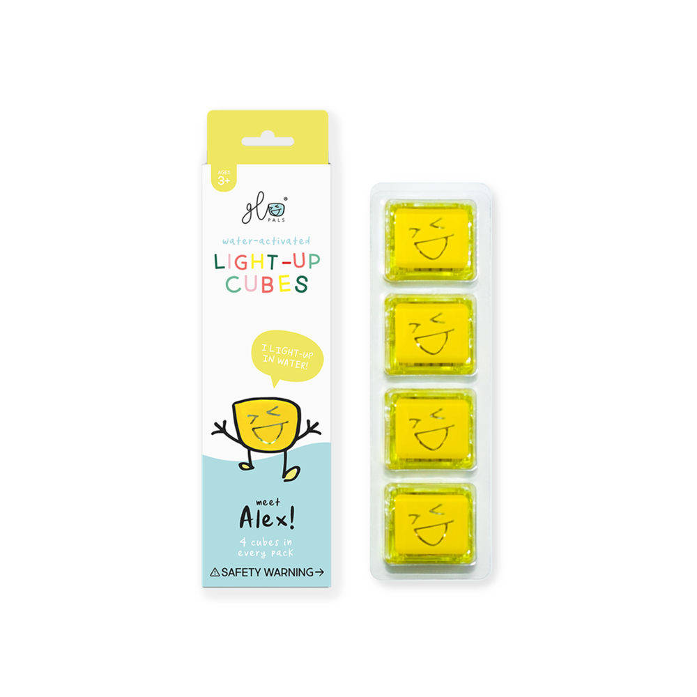 Glo Pals Light Up Cube - Alex (Yellow)