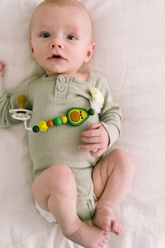 Loulou Lollipop Avocado Pacifier Clip