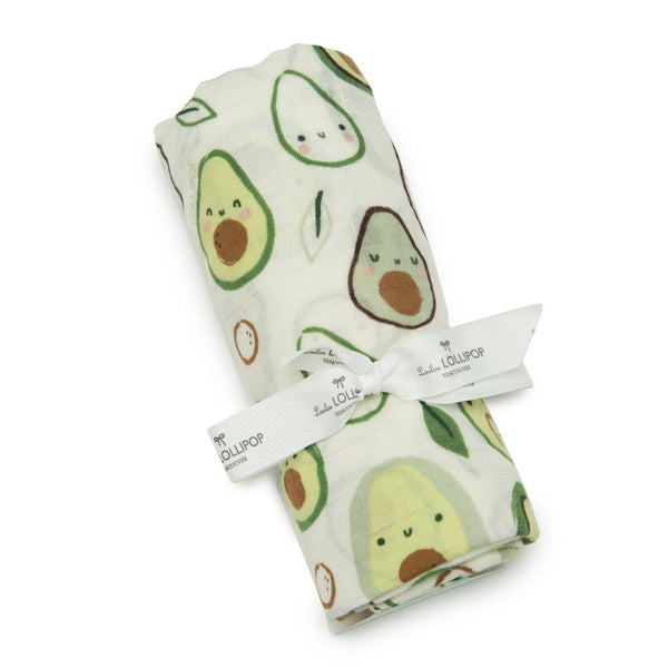 Loulou Lollipop Muslin Swaddle - Avocado