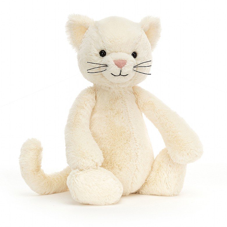 Jellycat Bashful Kitty Cream - Medium