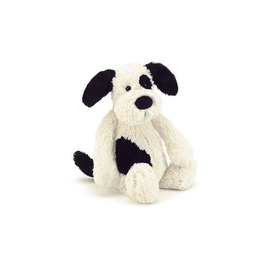 Jellycat Black & Cream Puppy- Medium