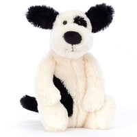 Jellycat Bashful Black & Cream Puppy Small