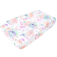 Copper Pearl Diaper Changing Pad Cover - Bloom