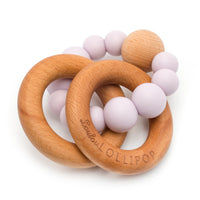 Loulou Lollipop Bubble Wood + Silicone Teether