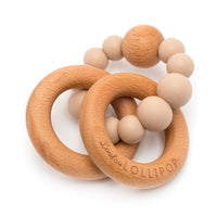 Loulou Lollipop Bubble Wood + Silicone Teether