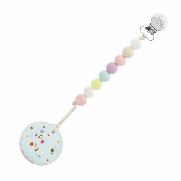 Loulou Lollipop Macaron Teether with Holder Set