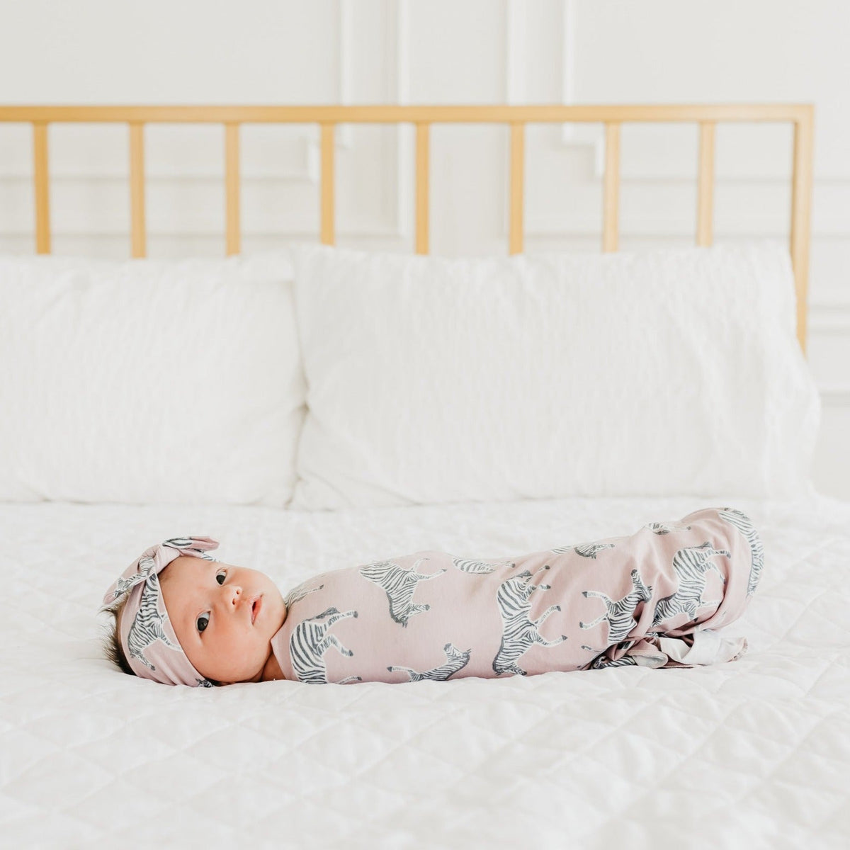 Copper Pearl Knit Swaddle Blanket | Zella