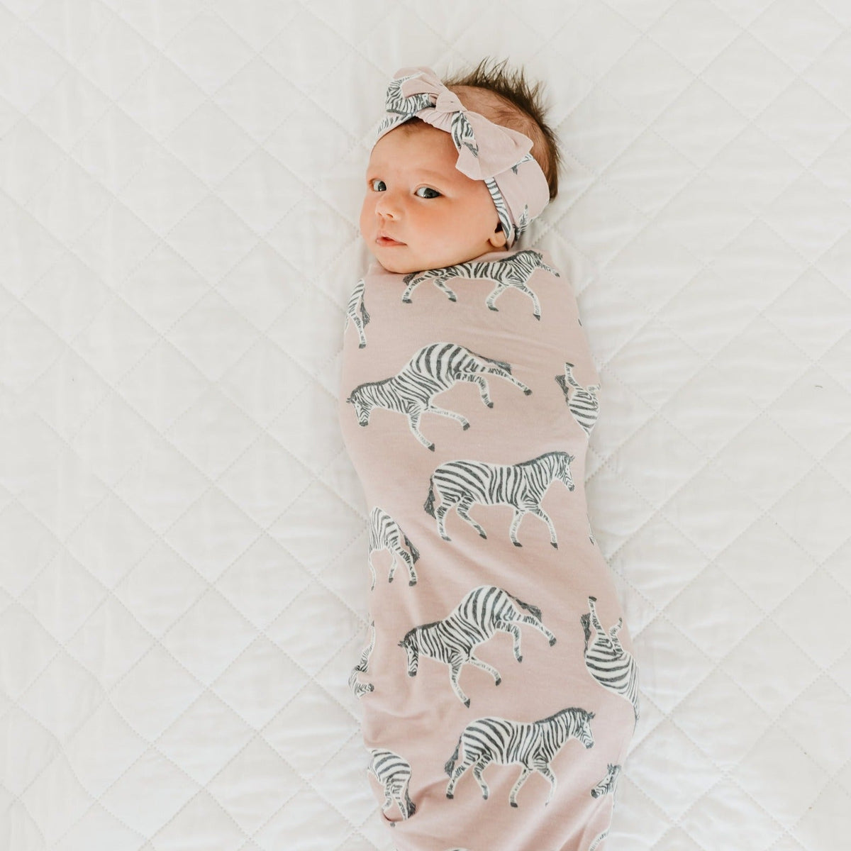 Copper Pearl Knit Swaddle Blanket | Zella