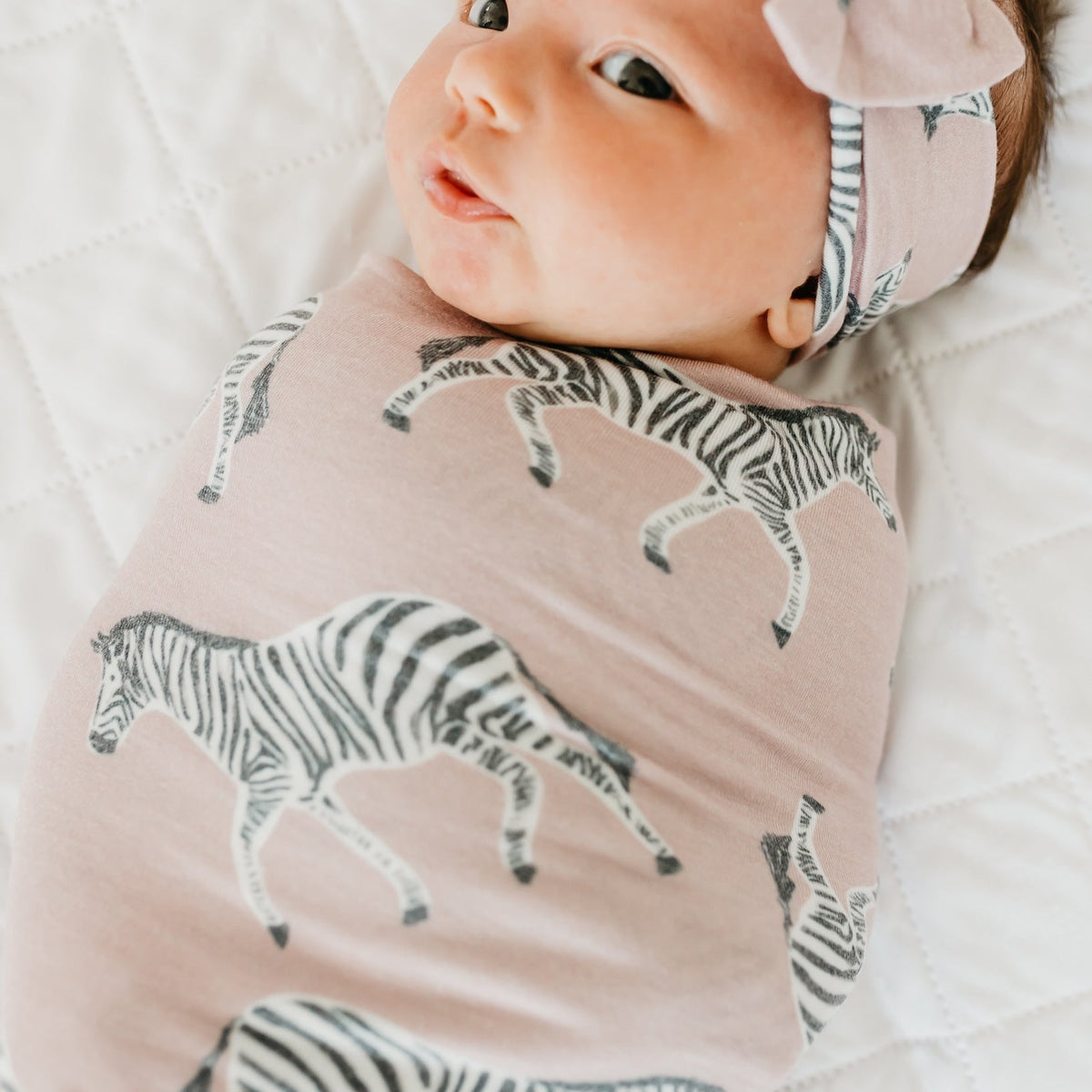 Copper Pearl Knit Swaddle Blanket | Zella