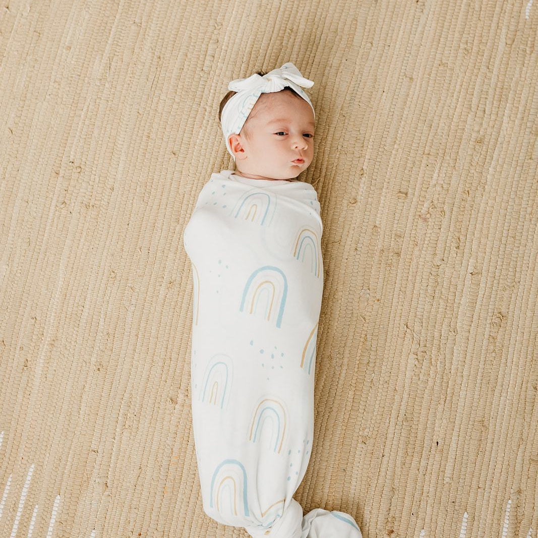 Copper Pearl Knit Swaddle Blanket | Skye