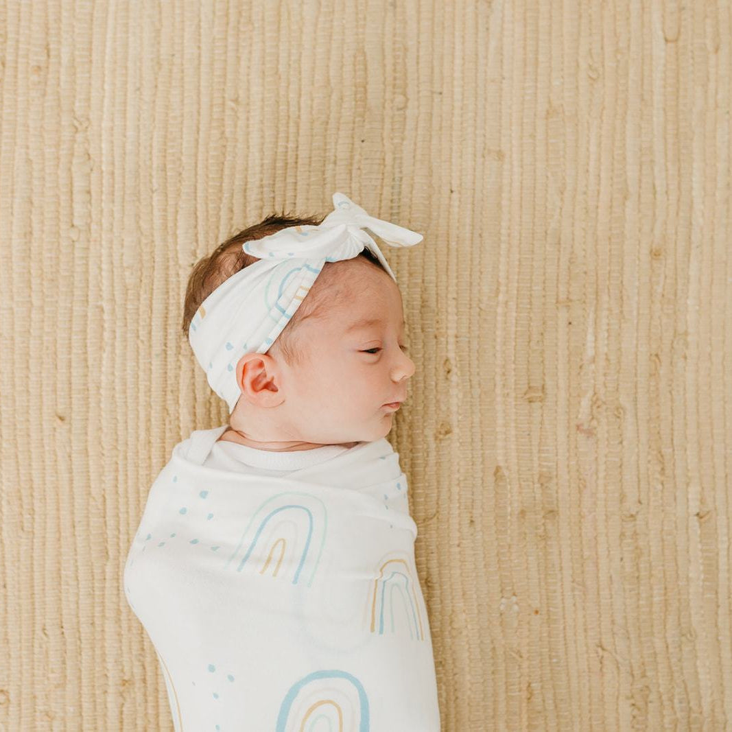 Copper Pearl Knit Swaddle Blanket | Skye