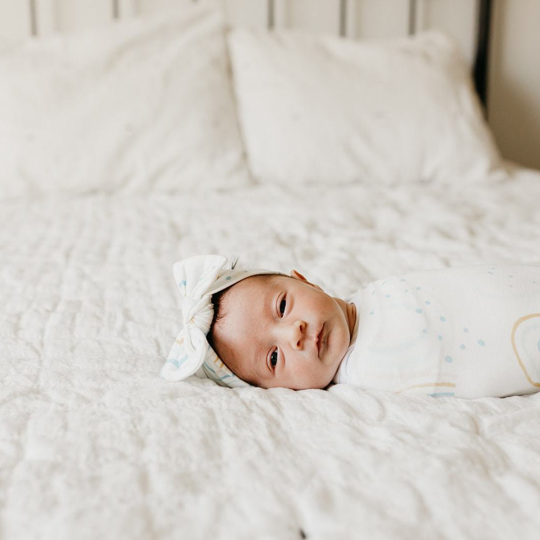 Copper Pearl Knit Swaddle Blanket | Skye