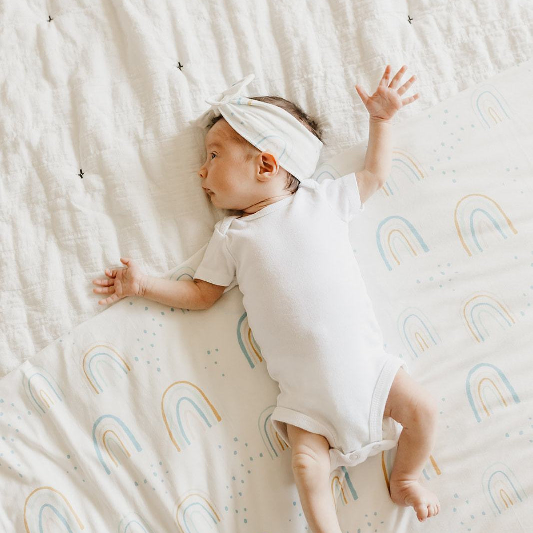 Copper Pearl Knit Swaddle Blanket | Skye