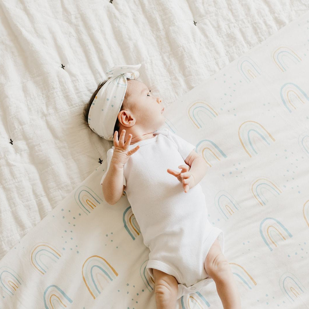 Copper Pearl Knit Swaddle Blanket | Skye