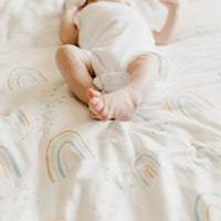 Copper Pearl Knit Swaddle Blanket | Skye