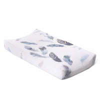 Oilo Jersey Changing Pad Cover - Feather