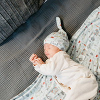 Copper Pearl Knit Swaddle Blanket | Trout