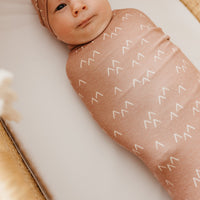 Copper Pearl Knit Swaddle Blanket | Rocky