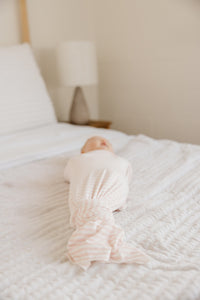 Copper Pearl Knit Swaddle Blanket | Winnie