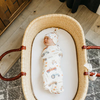 Copper Pearl Knit Swaddle Blanket | Hayride