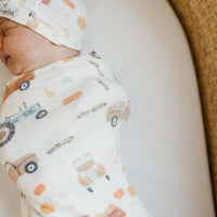 Copper Pearl Knit Swaddle Blanket | Hayride