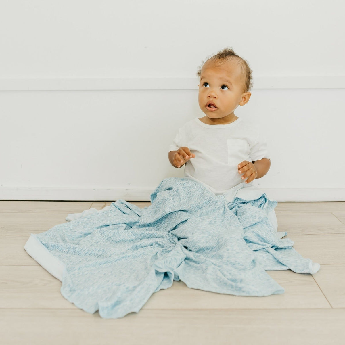 Copper Pearl Knit Swaddle Blanket | Lennon