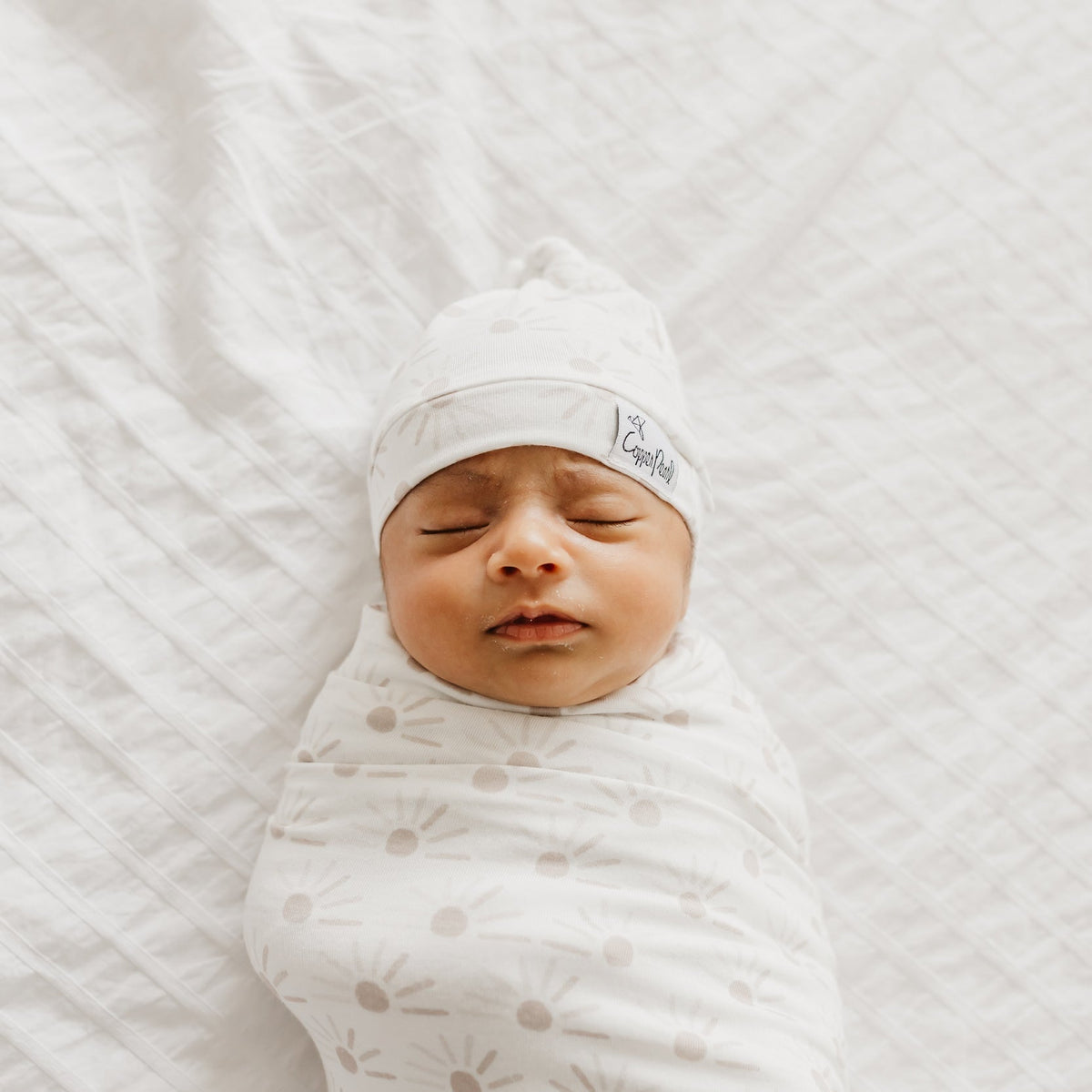 Copper Pearl Knit Swaddle Blanket | Shine